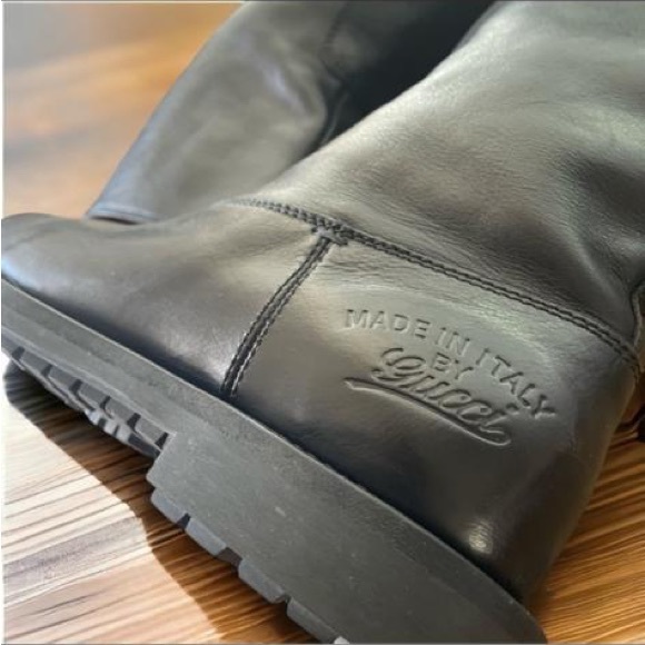 Gucci Men's Black Leather Boots - Picture 7 of 15